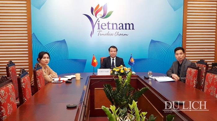 Phó Tổng cục trưởng TCDL Hà Văn Siêu tham dự hội nghị trực tuyến về Du lịch Quốc gia ASEAN+3